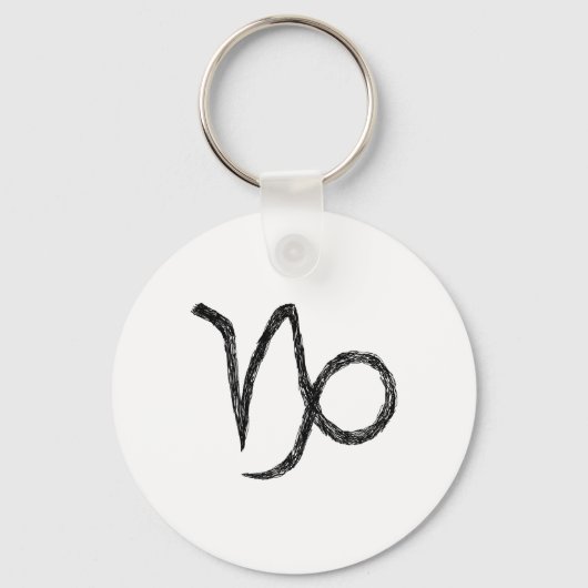 Capricorn. Zodiac Astrology Sign. Sleutelhanger (Voorkant)