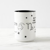 Capricorn Zodiac December januari Birthday Gift Mok (Midden)