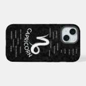 Capricorn Zodiac Horoscoop Traits Guys iPhone 15 Hoesje (Achterkant horizontaal)