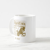 Capricorn Zodiac Personalized Traits Horoscope Koffiemok (Voorkant links)