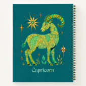Capricorn Zodiac Se connecter au Journal des patte (Dos)
