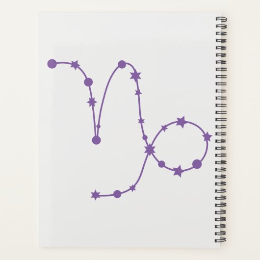 Capricorn Zodiac Sign Calendar Planner (Achterkant)