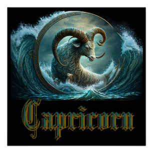 Capricorn Zodiac Sign Perfect Poster