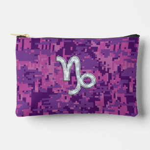 Capricorn Zodiac Sign Pink Digital Camouflage Etui