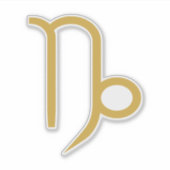 Capricorn Zodiac Sign Sticker (Voorkant)