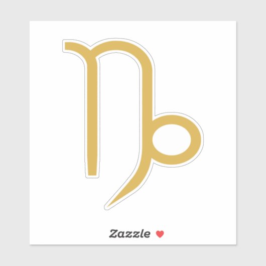Capricorn Zodiac Sign Sticker (Vel)