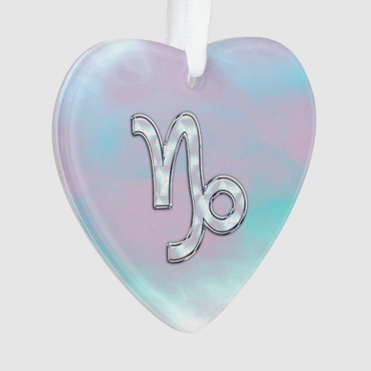 Capricorn Zodiac signe sur Mère style perle (devant)