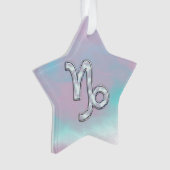 Capricorn Zodiac signe sur Mère style perle (devant)