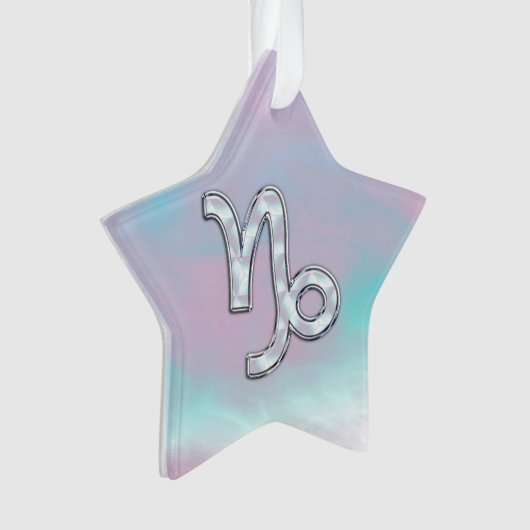 Capricorn Zodiac signe sur Mère style perle (devant)