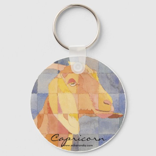 Capricorn Zodiac Sleutelhanger (Voorkant)