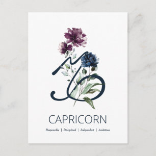Capricorn Zodiac Star Sign Briefkaart