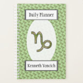 Capricorn Zodiac Symbol Element van K Yoncich Planner (Voorkant)