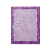 Capricorn Zodiac Symbol Fuchsia Digital Camouflage Notitieblok (Gedraaid)