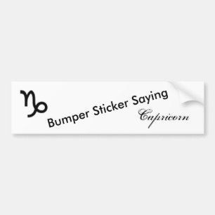 Capricorn Zodiac Symbol Standard van K Yoncich Bumpersticker