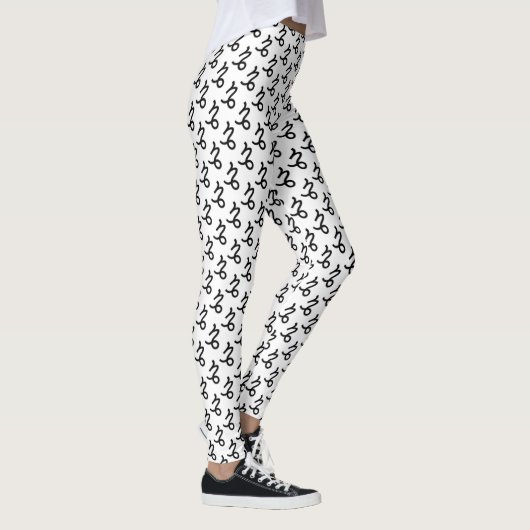 Capricorn Zodiac Symbol Standard van K Yoncich Leggings (Rechts)