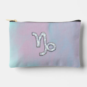 Capricorn Zodiac Symbool op moeder van het parelde Etui