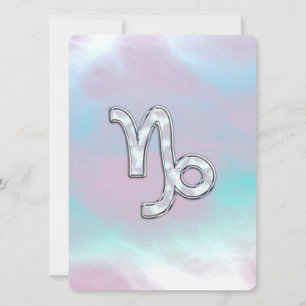 Capricorn Zodiac Symbool op moeder van Pearl Nacre