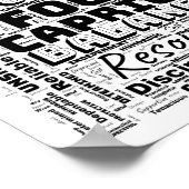 Capricorn Zodiac Word Cloud Inspiration Poster (Coin)