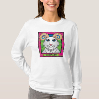 Capricorn Zodicat Poster Shirt met lange hoes