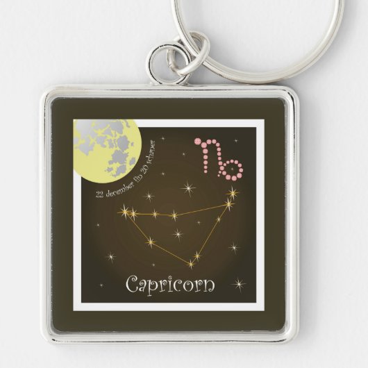 Capricorne 22 déc. fin 20 janvier Porte-clés (Devant)
