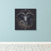 Capricorne—22 décembre-19 janvier toile Imprimer (Insitu (Plancher de Bois))