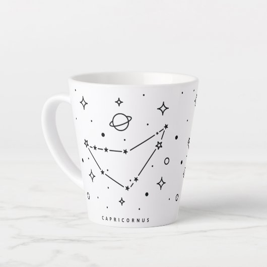 Capricorne Abstraite Constellation de café Mug (Angle gauche)