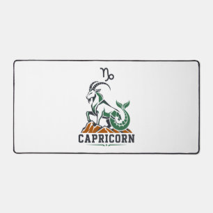 Capricorne Art de la Chèvre de Mer Verte au Charbo