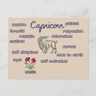 Capricorne caractéristiques carte zodiac