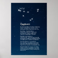 Capricorne Caractéristiques Poster