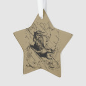 Capricorne Constellation Carte Hevelius circa 1690 (devant)