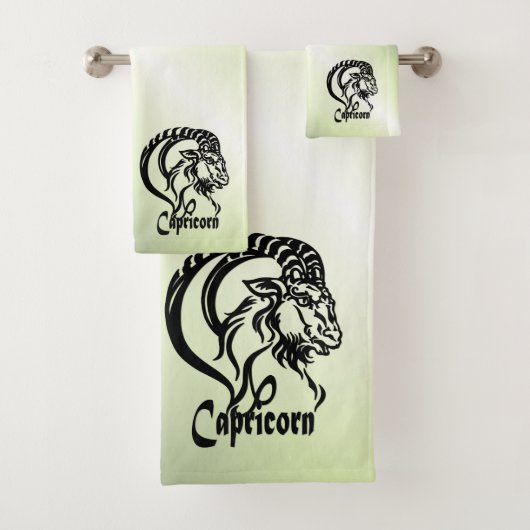 Capricorne la Chèvre de Mer Zodiaque Vert (En situation)
