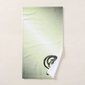 Capricorne la Chèvre de Mer Zodiaque Vert (Serviette à main)