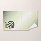 Capricorne la Chèvre de Mer Zodiaque Vert (Serviette à main)