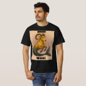 Capricorne Le T-shirt homme Zodiac de la chèvre (Devant entier)