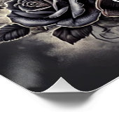 Capricorne "Montez au pic" Poster brillant (Coin)