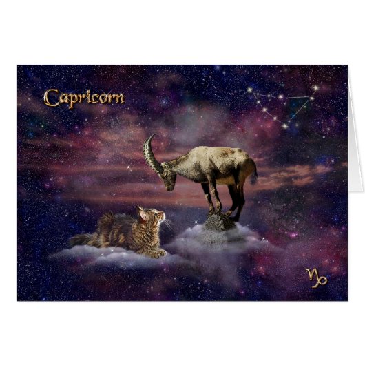 Capricorne pour Amoureux de les chats (Devant horizontal)