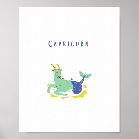 Capricorne rose, zodiaque, impression d'étoiles (Devant)