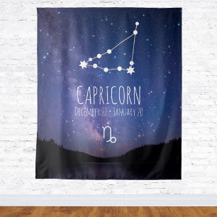 Capricorne Tapisserie d'astrologie personnalisée