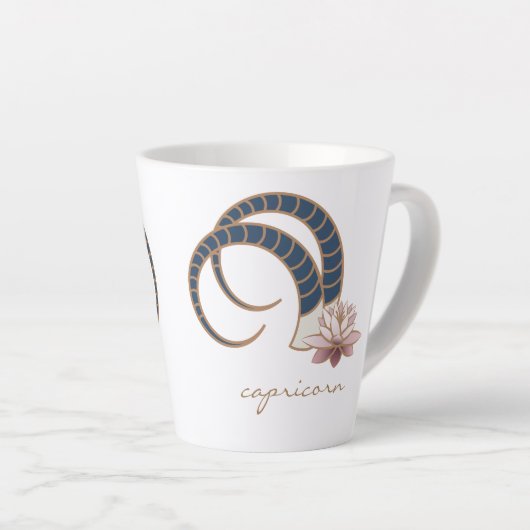 Capricorne Zodiac Boho Coffee Mug (Angle droit)