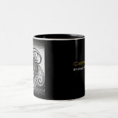 Capricorne Zodiac Café Mug noir et blanc (Centre)