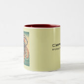 Capricorne Zodiac Café Mug Retro Style (Centre)