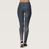 Capricorne Zodiac nuages roses Leggings (Dos)