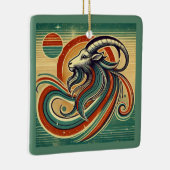 Capricorne Zodiac Ornement de Noël (Droite)