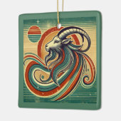 Capricorne Zodiac Ornement de Noël (Gauche)