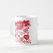 Capricorne Zodiac Traits Retro Valentine Mug (Devant gauche)