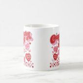 Capricorne Zodiac Traits Retro Valentine Mug (Centre)