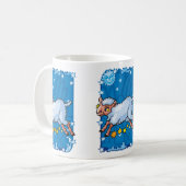 Capricorngeit-schaap in de sterren koffiemok (Voorkant links)