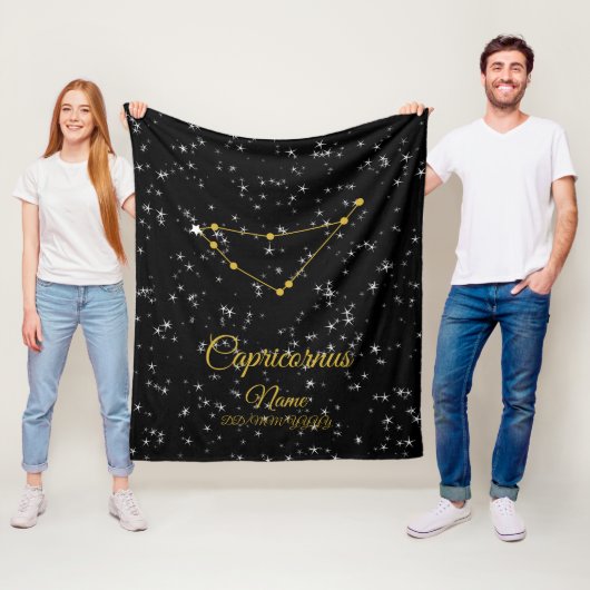 Capricornus Constellation Fleece Deken (In situ)