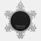 Capricornus Constellation Tin Sneeuwvlok Ornament (Voorkant)