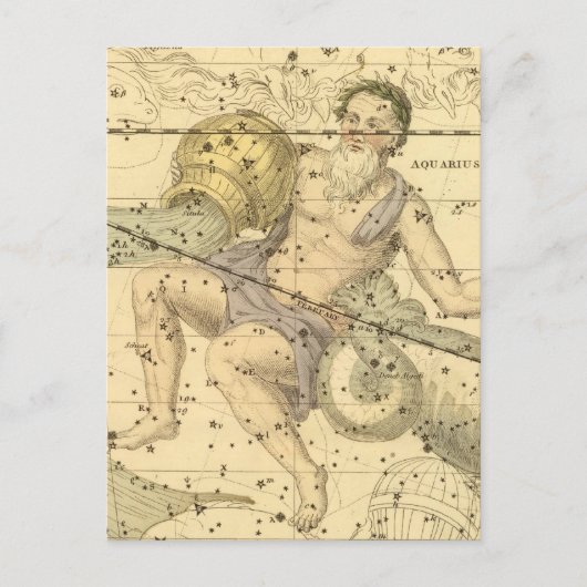 Capricornus en Aquarius Briefkaart (Voorkant)